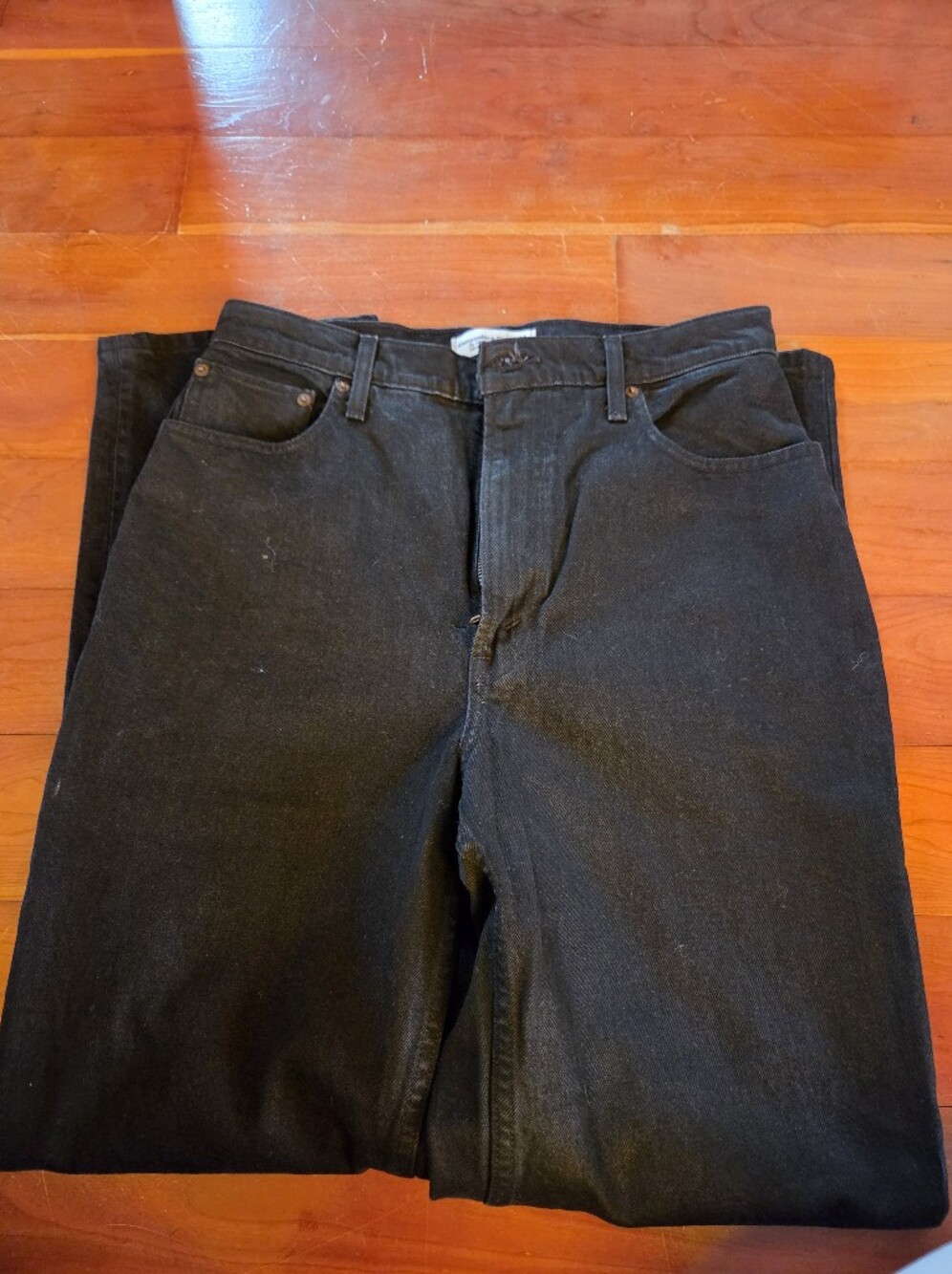 Abercrombie & Fitch Black High-Rise Straight Jeans
